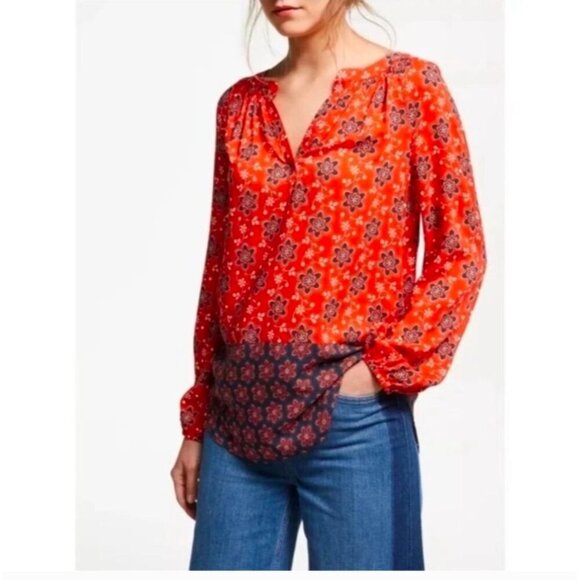 Boden Maya Top Peasant Boho Bohemian Size 6 - Picture 3 of 8